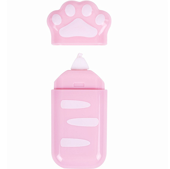 Корректирующая лента BRAUBERG KIDS "ЛАПКИ" розовая 272497