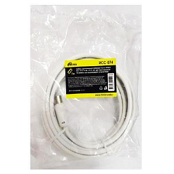 Кабель-удлинитель ТВ антенный  3.0м RITMIX RCC-074