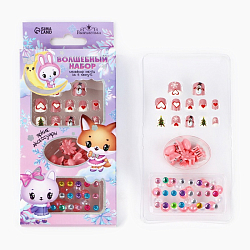 Детские накладные ногти на новый год «Новогоднее настроение», 12 шт 10536236