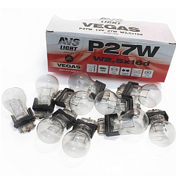 Лампа AVS Vegas  12V.  P27W(W2,5x16d) BOX(10 шт.)
