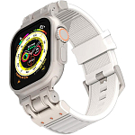 Силиконовый ремешок DEFENDER Loop для Apple Watch 42_44_45_49мм белый