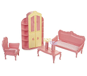 Набор мебели «Гостиная комната. Маленькая принцесса», цвет нежно-розовый
