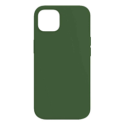 Силиконовый чехол STR для iPhone 13 тонкий (темно-зеленый)