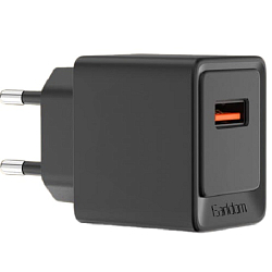 Сетевое ЗУ 1USB 3A EARLDOM ES-EU45, 18W, чёрный