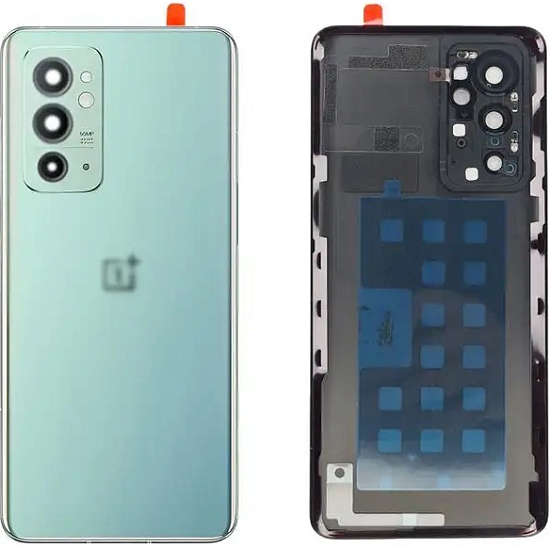 Задняя крышка для смартфона OnePlus 9RT зеленая (Blue Sky) со стеклом камеры