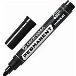 Маркер перманентный черный, пулевидный, 2,5мм Centropen арт. 8566/1ч, 8566/4