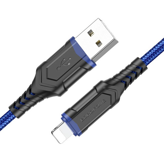 Кабель USB <--> Lightning  1.0м BOROFONE BX67 синий