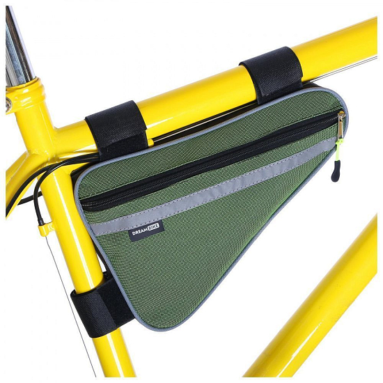 Велосумка «МАСТЕР» под раму средняя Dream Bike, цвет зелёный