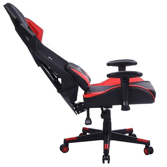 Кресло игровое CACTUS CS-CHR-090BLR черный/красный сиденье черный/красный эко.кожа/сетка крестовина пластик пластик черный