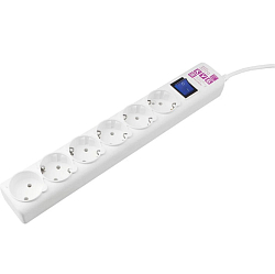 Сетевой фильтр 3.0м POWERCUBE SPG6-16-3M, белый, 6 розеток, 16А