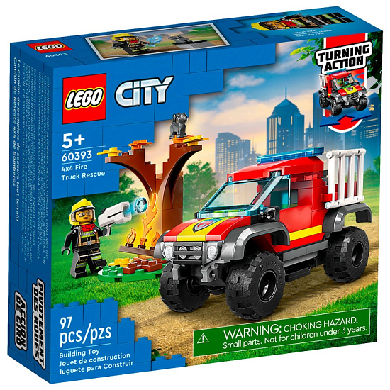 Конструктор LEGO City 60393 Спасательный пожарный внедорожник