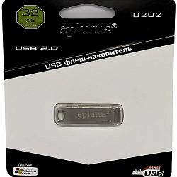 USB 32Gb EPLUTUS U202 серебристая