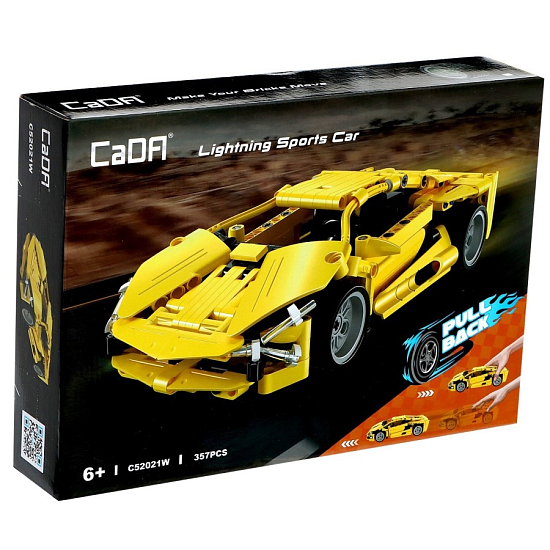 Конструктор инерционный «Спорткар», 357 деталей 9653224