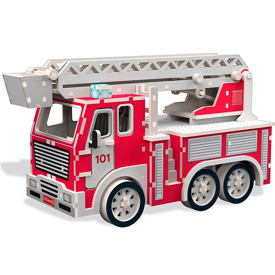 Деревянный конструктор «Пожарная машина»