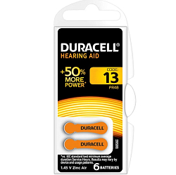 Элемент питания DURACELL ZA13 BL-6