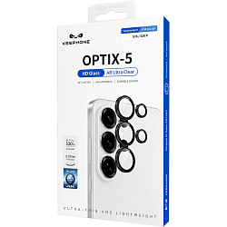 Противоударное стекло для камеры KEEPHONE OPTIX-5 для Samsung Galaxy S26/S26 PLUS, BLACK