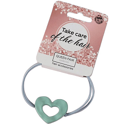 Резинка для волос "Вива" большое сердце, микс   5365394