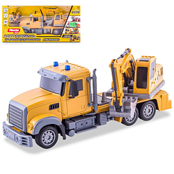 Машина р/у Mioshi Tech "Спецтехника: Экскаватор" (36 см, 6 кан., свет, подвиж. дет., аккум.)