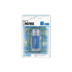 USB  8Gb Mirex Unit Aqua (ecopack)