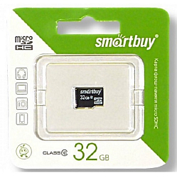 Micro SD 32Gb SMARTBUY Class 10 без адаптера SD