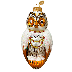 Ёлочное украшение "Сова", серия "ВС", в подарочной упаковке, h-13 см ФУП-216/16