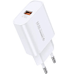 Сетевое ЗУ 1USB REMAX RP-U119, белый, кабель Type-C, 18W