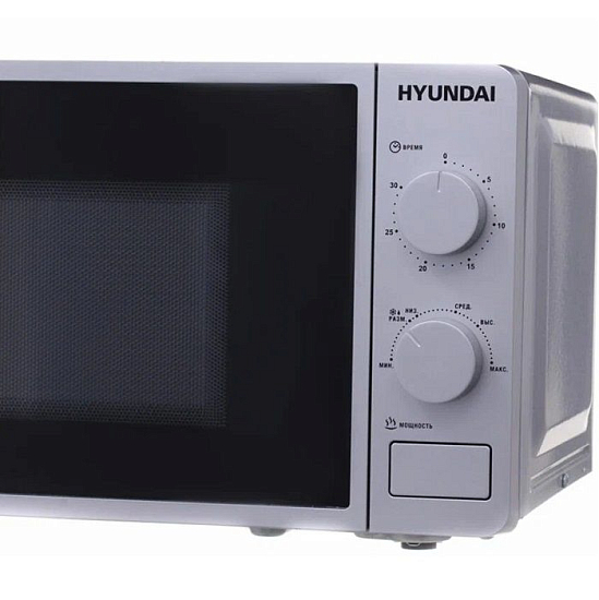 Микроволновая печь HYUNDAI HYM-M2001 серебристый/черный