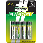 Элемент питания ТРОФИ LR06 ENERGY BL-4 (40/720/17280)