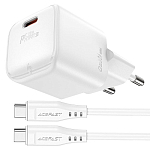 Сетевое ЗУ 1Type-C ACEFAST A73, Mini, белый, 20Вт, Type-c-Type-C
