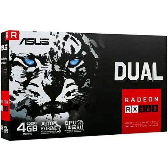 Видеокарта ASUS DUAL-RX560-4G, HDMI, DP*2,4G, D5 90YV0HG0-M0NA00 (730866)