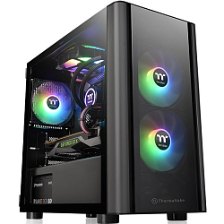 Корпус THERMALTAKE V150 TG CA-1R1-00S1WN-00 Black/Win/SPCC/Tempered Glass*2/ 120mm Standard Fan*1