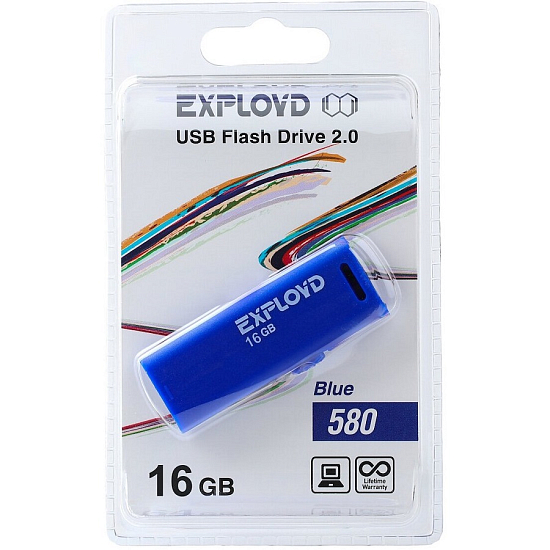 USB 16Gb Exployd 580 Blue