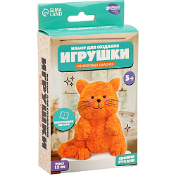 Набор для плетения из меховых палочек «Рыжий котик» 10574004