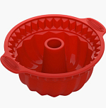 Форма для круглого кекса глубокая NADOBA, серия MILA, силиконовая, 28x24x10 см 762019