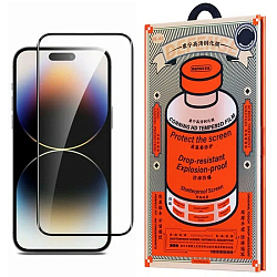 Противоударное стекло REMAX для iPhone 15 Pro GL-83, черное