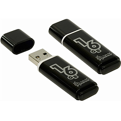 USB 16Gb Smart Buy Glossy series Black