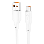 Кабель USB <--> Type-C 1.0м HOCO X93 Force, белый, PD27W