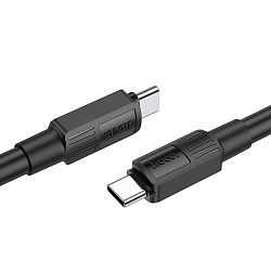 Кабель Type-C <--> Type-C  1.0м HOCO X84 Solid чёрный