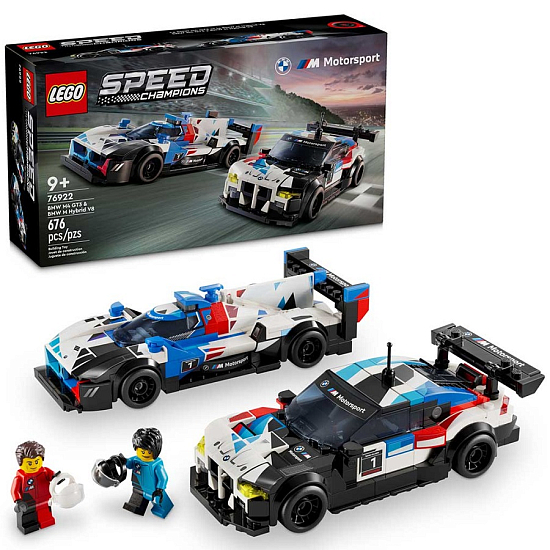 Конструктор LEGO Speed Champions 76922 BMW M4 Gt3 и BMW M Hybrid V8