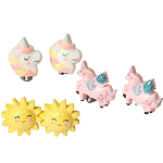 Набор клипс детских (5 пар) "Выбражулька" волшебство, цветной   9463714