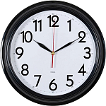 Часы настенные аналоговые БЮРОКРАТ WALLC-R86P D35см черный/белый