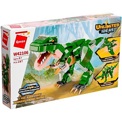 Конструктор QMAN Трансформер «Динозавр», 3 варианта сборки, 287 деталей