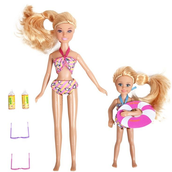 Кукла DEFA Lucy "На пляже" (22,5 см, 14 см, аксесс.)