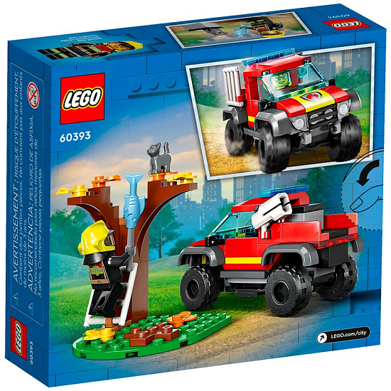 Конструктор LEGO City 60393 Спасательный пожарный внедорожник