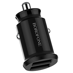 Авто ЗУ 2USB 2.4A BOROFONE BZ8, MaxRideDual чёрный