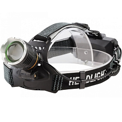 Фонарь SMARTBUY налобный аккумуляторный 10 Вт с сенсорным управлением и фукусировкой луча (SBF-HL041) (1/100)