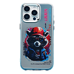 Задняя накладка PC092 для iPhone 15 Pro Max (енот) (transparent)