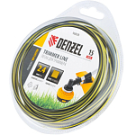 Леска для триммера двухкомпонентная квадратная, 2,4мм х 15м, блистер SkyCutter// Denzel 96838