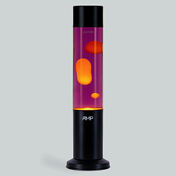 Лава-лампа Amperia Tube Оранжевая/Фиолетовая (39 см) Black