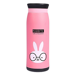 Термос "Милые зверята", 400 мл, сохраняет тепло 2 ч, микс, 7х21 см 1366944